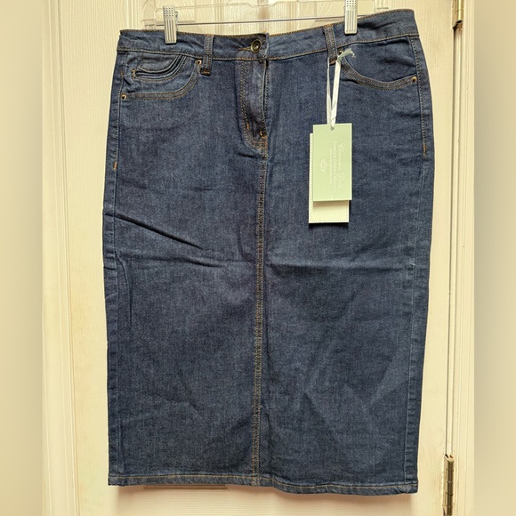 NWT Chaconia Dolls Premium Denim Skirt XL - Picture 1 of 9